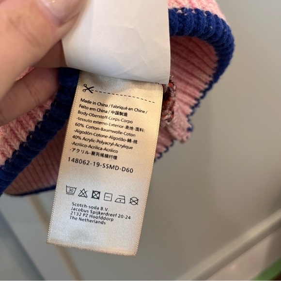 Scotch & Soda Blauw Crewneck sweater M - Picture 6 of 9